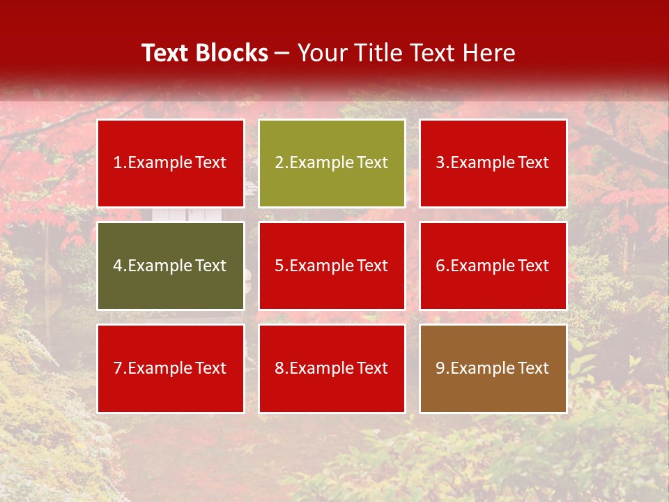 A Pond Surrounded By Trees With A House In The Background PowerPoint Template