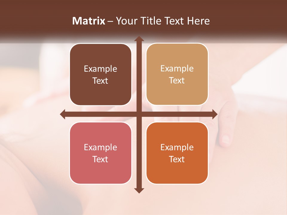 A Woman Getting A Back Massage With Her Hands On The Back PowerPoint Template