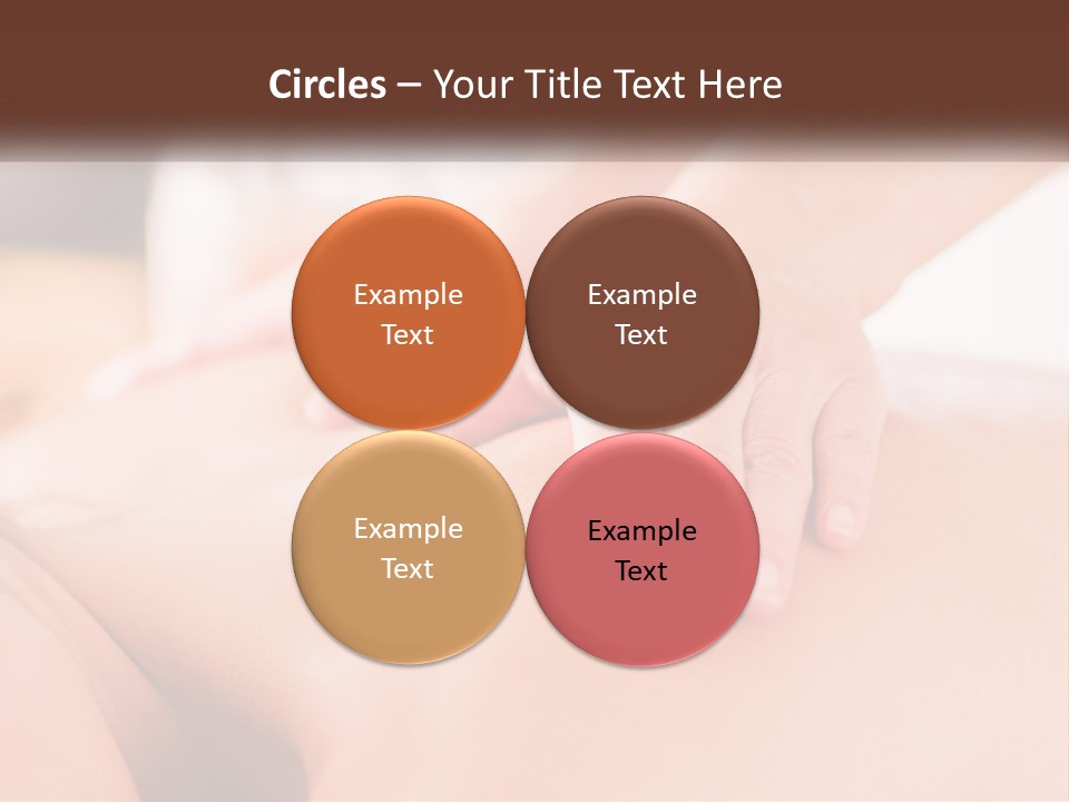 A Woman Getting A Back Massage With Her Hands On The Back PowerPoint Template