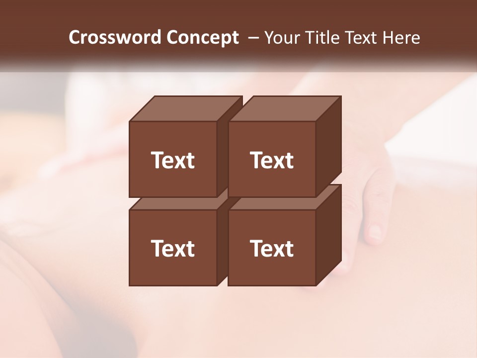 A Woman Getting A Back Massage With Her Hands On The Back PowerPoint Template