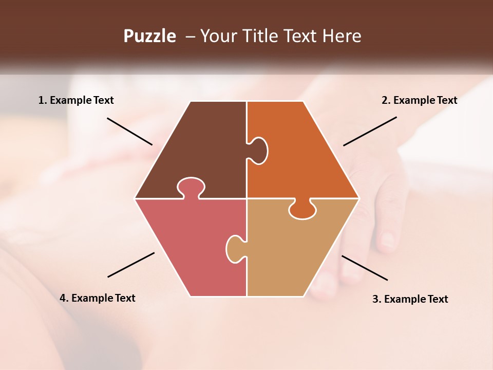 A Woman Getting A Back Massage With Her Hands On The Back PowerPoint Template