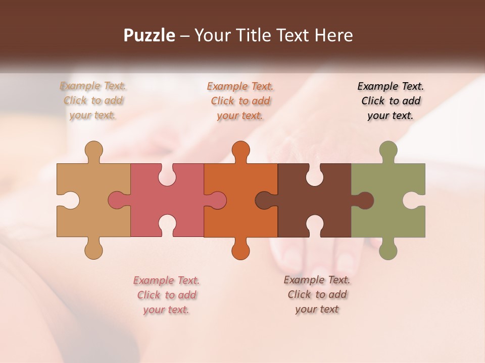 A Woman Getting A Back Massage With Her Hands On The Back PowerPoint Template