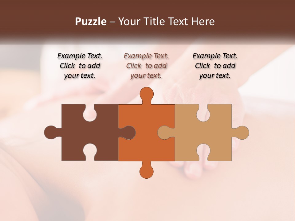 A Woman Getting A Back Massage With Her Hands On The Back PowerPoint Template