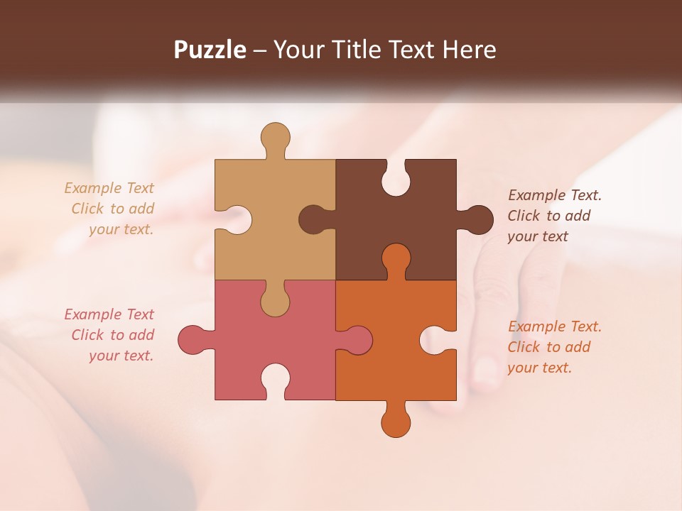 A Woman Getting A Back Massage With Her Hands On The Back PowerPoint Template