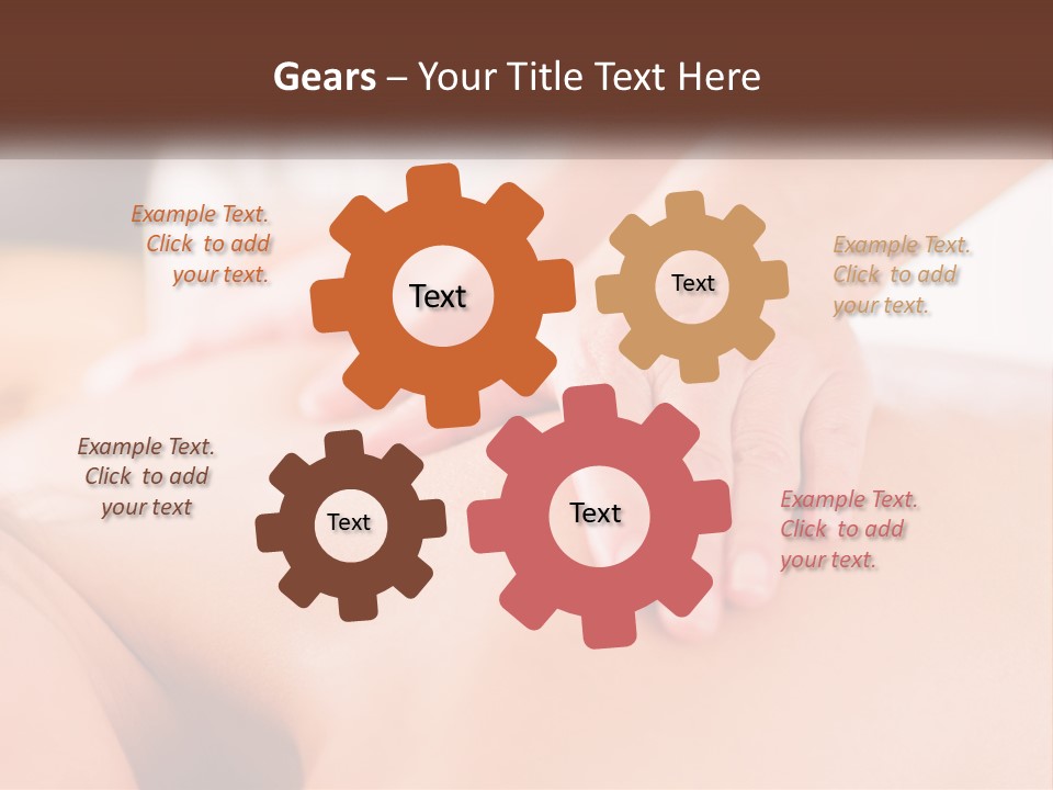 A Woman Getting A Back Massage With Her Hands On The Back PowerPoint Template