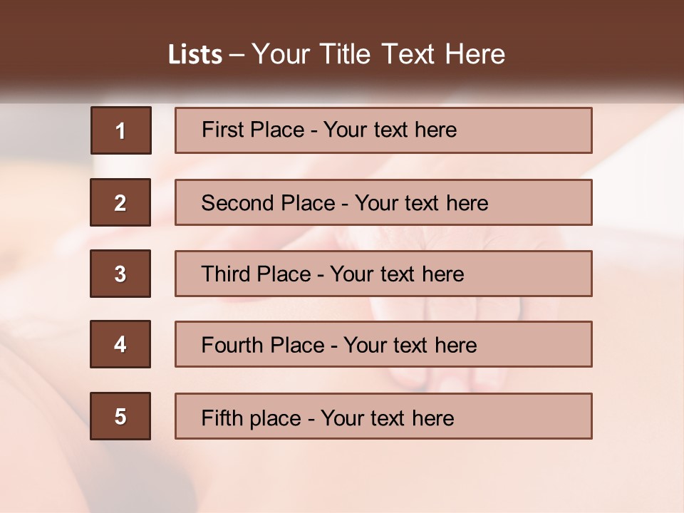 A Woman Getting A Back Massage With Her Hands On The Back PowerPoint Template