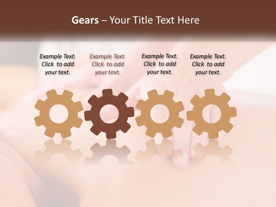 A Woman Getting A Back Massage With Her Hands On The Back PowerPoint Template