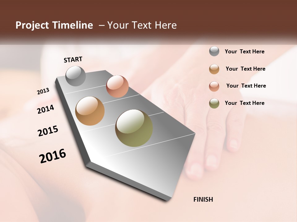 A Woman Getting A Back Massage With Her Hands On The Back PowerPoint Template