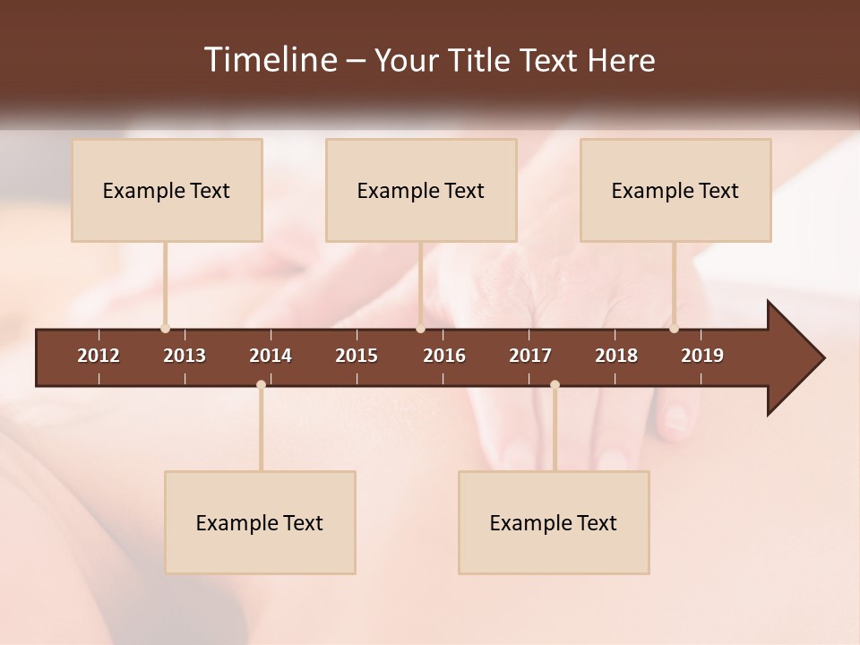 A Woman Getting A Back Massage With Her Hands On The Back PowerPoint Template