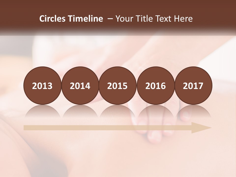 A Woman Getting A Back Massage With Her Hands On The Back PowerPoint Template