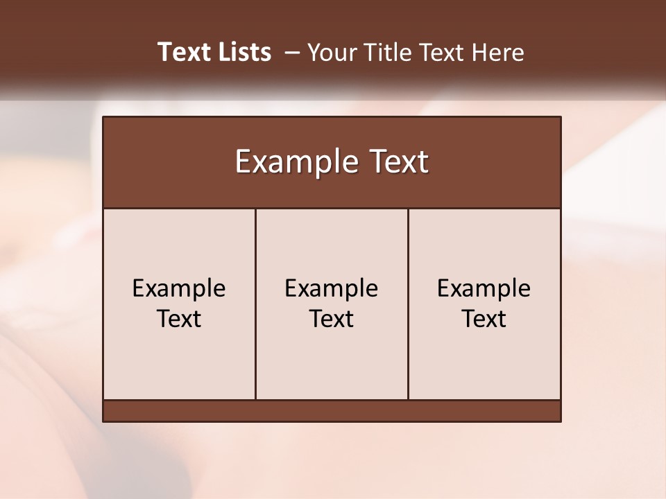 A Woman Getting A Back Massage With Her Hands On The Back PowerPoint Template