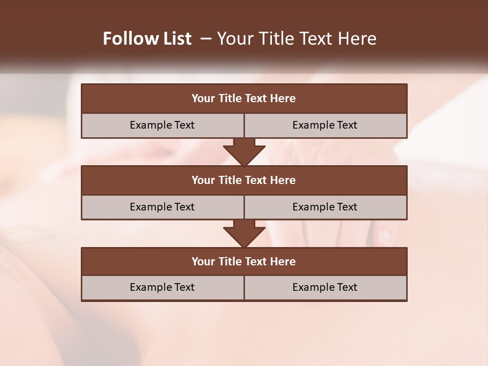 A Woman Getting A Back Massage With Her Hands On The Back PowerPoint Template