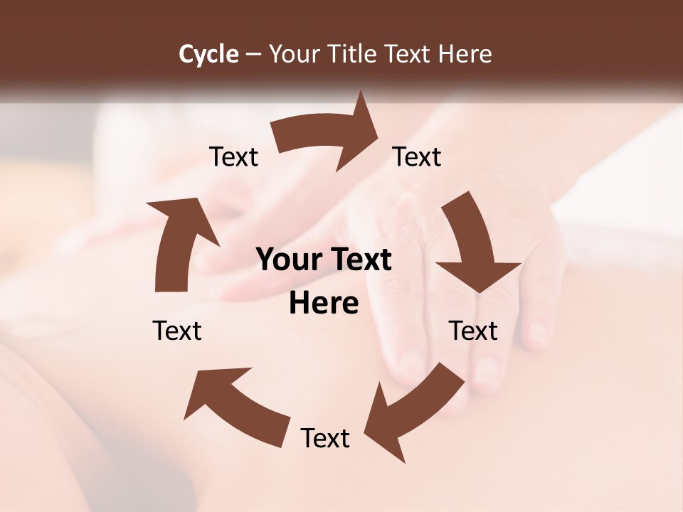 A Woman Getting A Back Massage With Her Hands On The Back PowerPoint Template