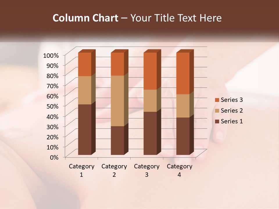 A Woman Getting A Back Massage With Her Hands On The Back PowerPoint Template