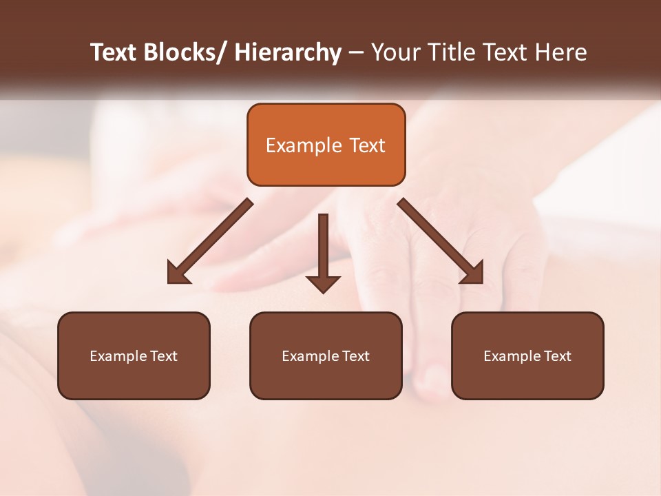 A Woman Getting A Back Massage With Her Hands On The Back PowerPoint Template