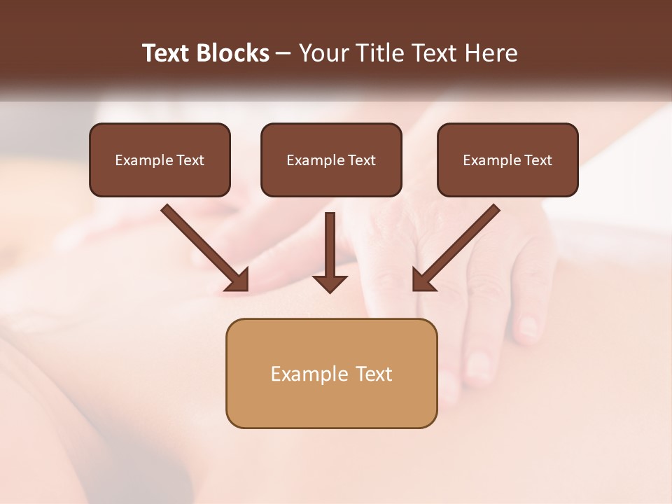 A Woman Getting A Back Massage With Her Hands On The Back PowerPoint Template