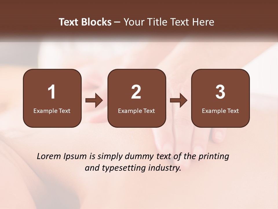 A Woman Getting A Back Massage With Her Hands On The Back PowerPoint Template