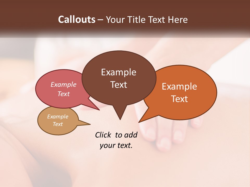 A Woman Getting A Back Massage With Her Hands On The Back PowerPoint Template