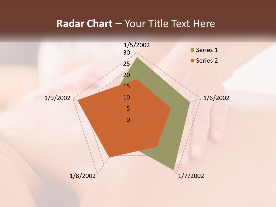 A Woman Getting A Back Massage With Her Hands On The Back PowerPoint Template