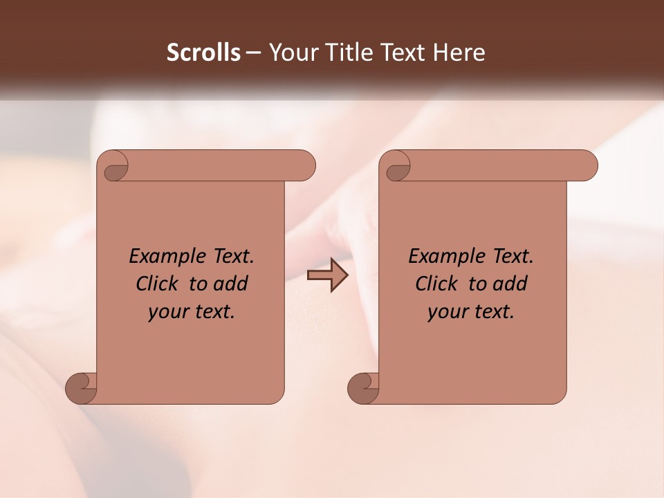 A Woman Getting A Back Massage With Her Hands On The Back PowerPoint Template