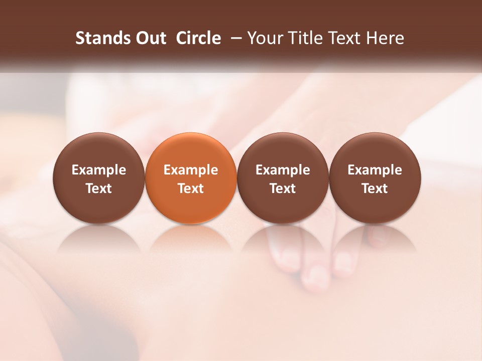 A Woman Getting A Back Massage With Her Hands On The Back PowerPoint Template