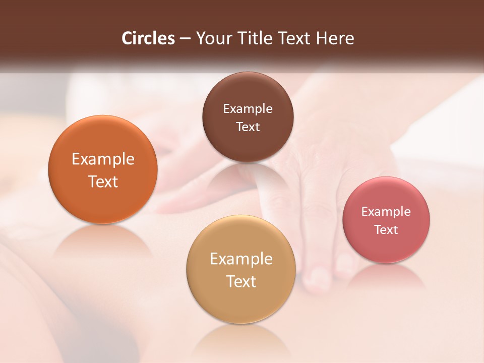 A Woman Getting A Back Massage With Her Hands On The Back PowerPoint Template