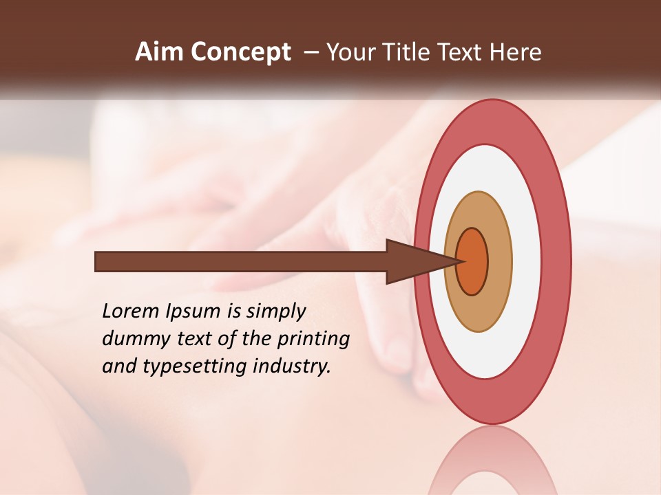 A Woman Getting A Back Massage With Her Hands On The Back PowerPoint Template