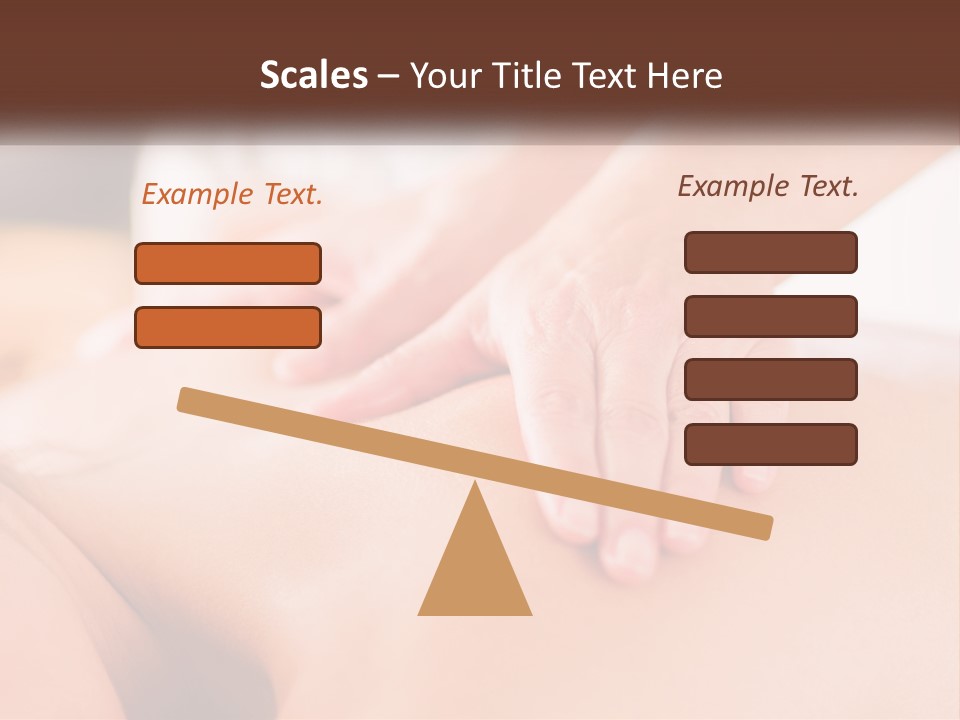 A Woman Getting A Back Massage With Her Hands On The Back PowerPoint Template