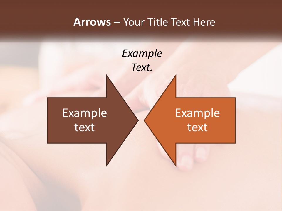 A Woman Getting A Back Massage With Her Hands On The Back PowerPoint Template