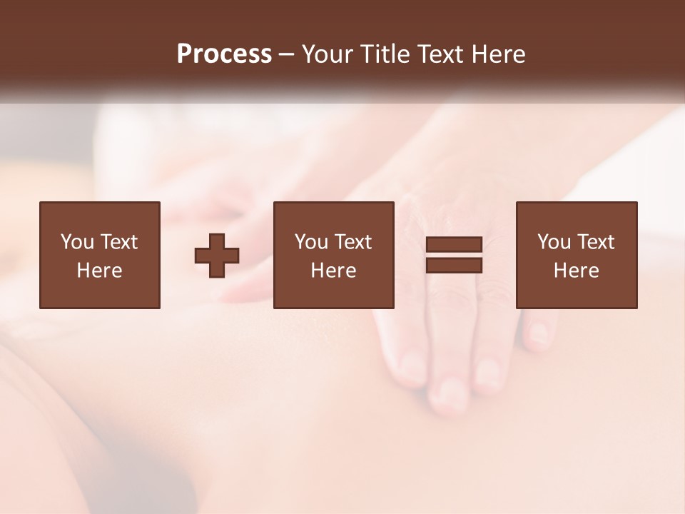 A Woman Getting A Back Massage With Her Hands On The Back PowerPoint Template