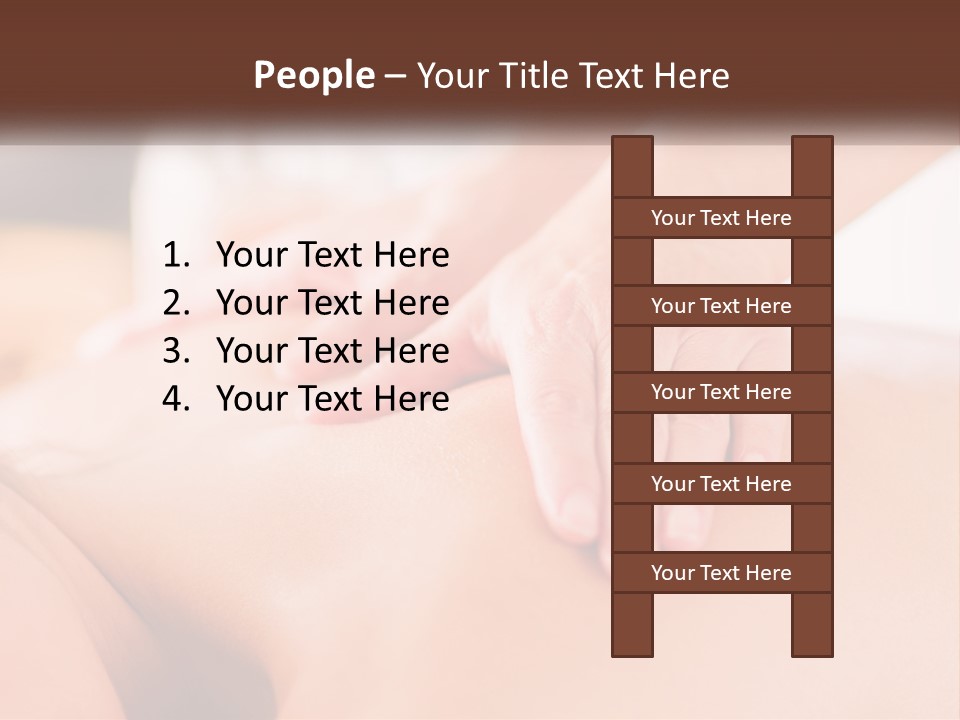 A Woman Getting A Back Massage With Her Hands On The Back PowerPoint Template