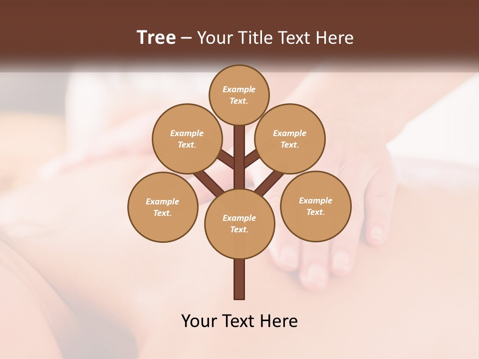 A Woman Getting A Back Massage With Her Hands On The Back PowerPoint Template