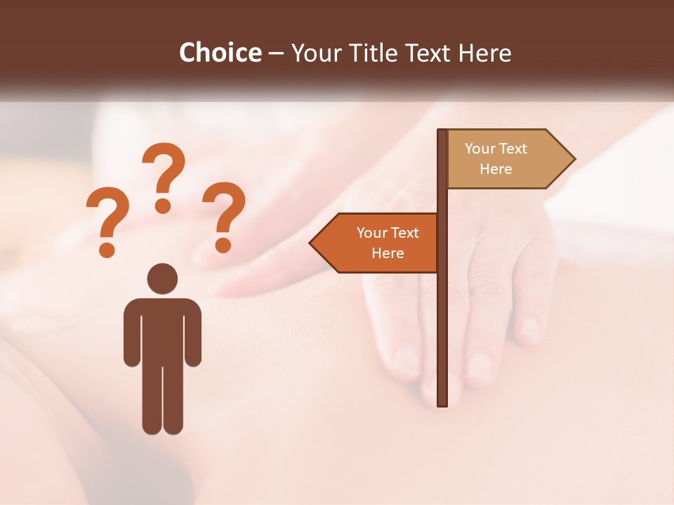 A Woman Getting A Back Massage With Her Hands On The Back PowerPoint Template