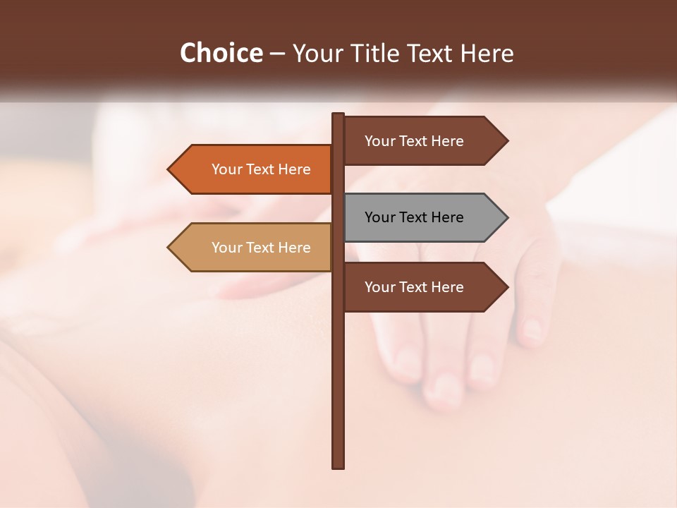 A Woman Getting A Back Massage With Her Hands On The Back PowerPoint Template