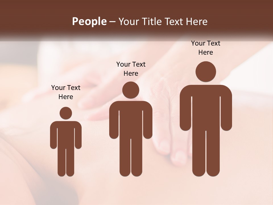 A Woman Getting A Back Massage With Her Hands On The Back PowerPoint Template