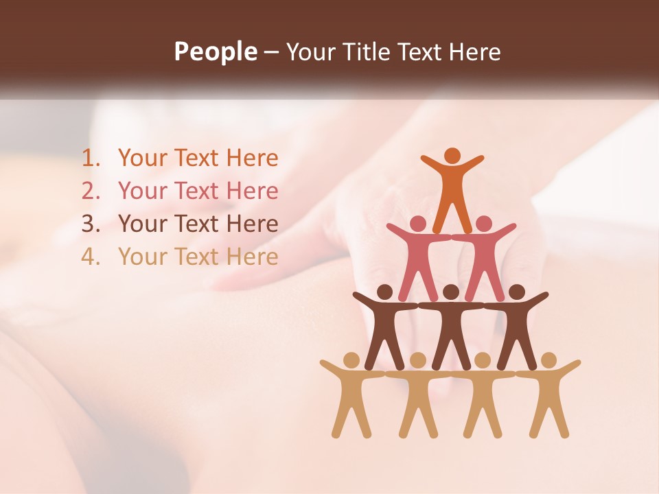 A Woman Getting A Back Massage With Her Hands On The Back PowerPoint Template