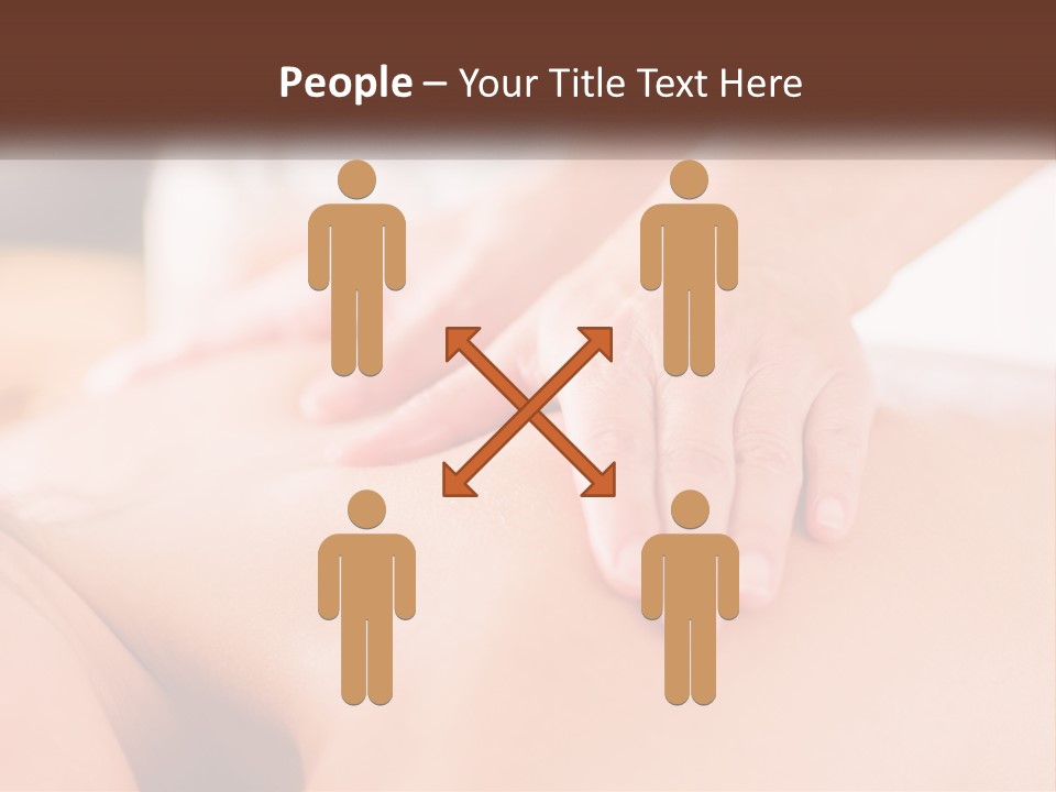 A Woman Getting A Back Massage With Her Hands On The Back PowerPoint Template