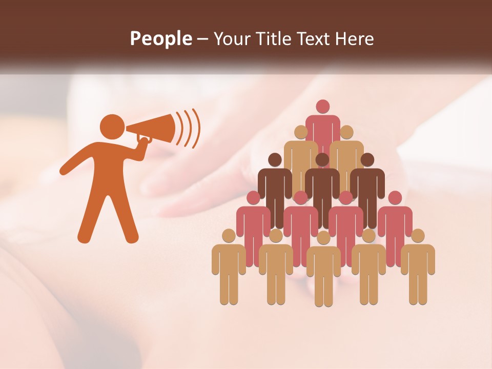 A Woman Getting A Back Massage With Her Hands On The Back PowerPoint Template