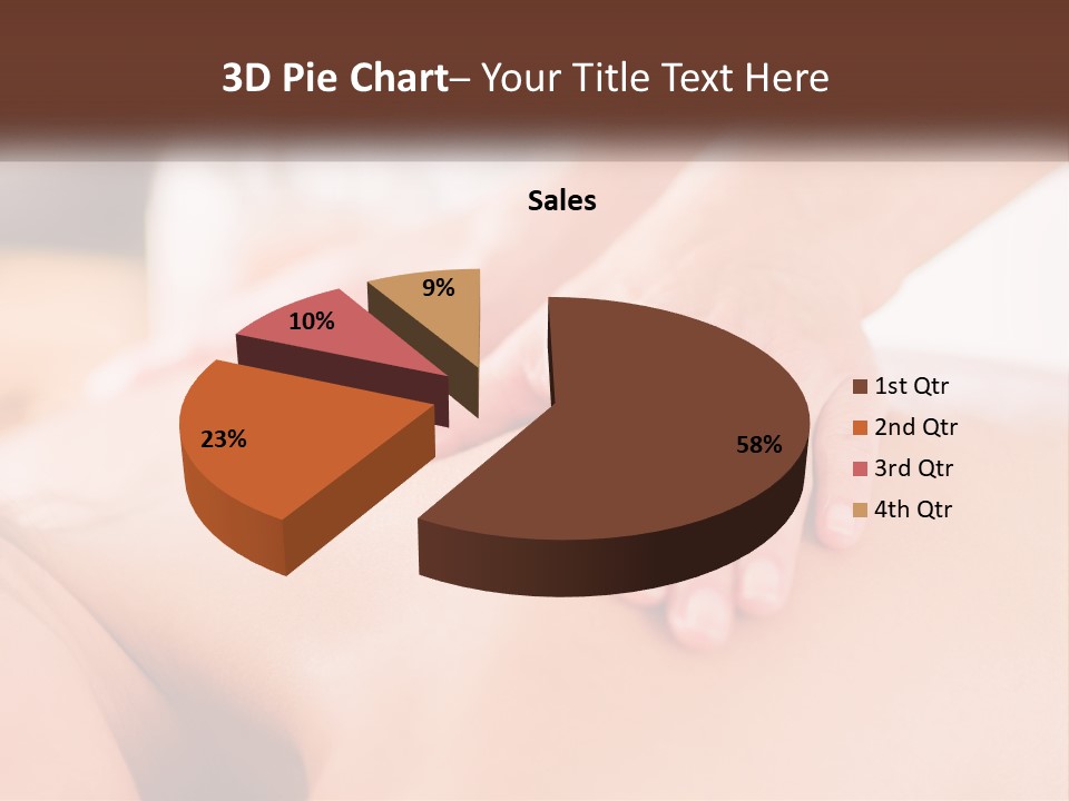 A Woman Getting A Back Massage With Her Hands On The Back PowerPoint Template