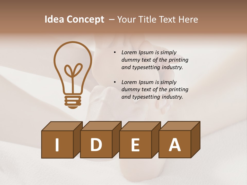 A Person Laying On A Bed With Their Feet Up PowerPoint Template