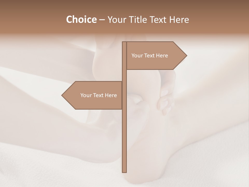 A Person Laying On A Bed With Their Feet Up PowerPoint Template