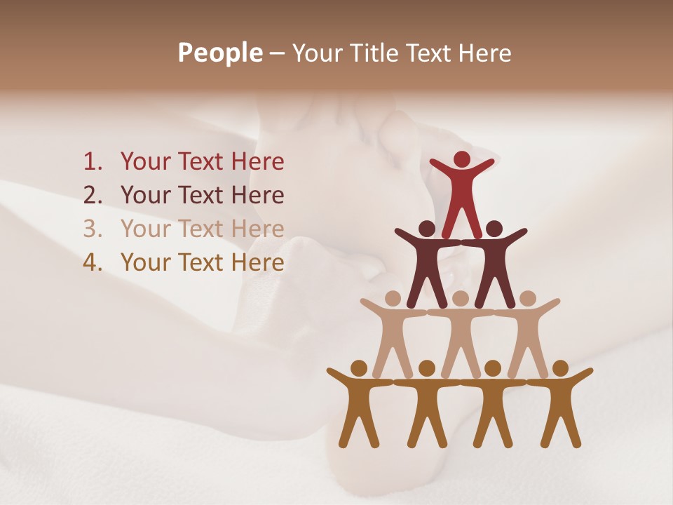 A Person Laying On A Bed With Their Feet Up PowerPoint Template