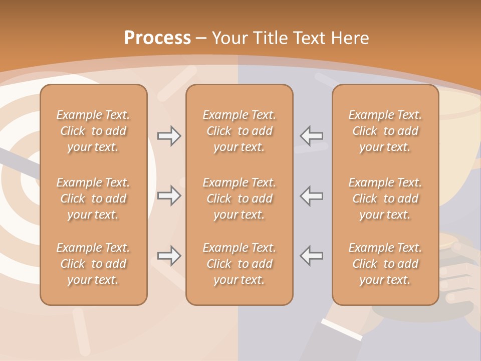 A Person Holding A Trophy In Front Of A Target PowerPoint Template