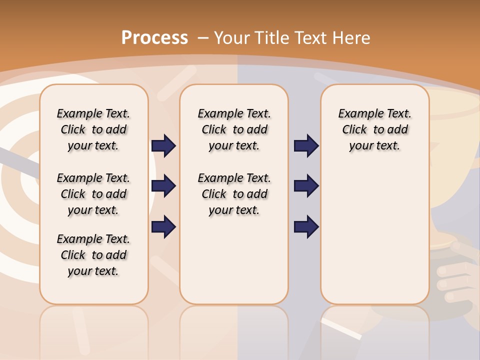 A Person Holding A Trophy In Front Of A Target PowerPoint Template
