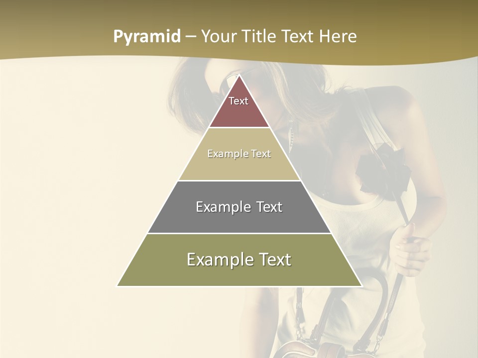 A Beautiful Woman Holding A Brown Purse Powerpoint Template PowerPoint Template