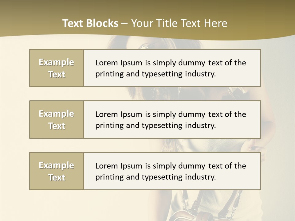 A Beautiful Woman Holding A Brown Purse Powerpoint Template PowerPoint Template