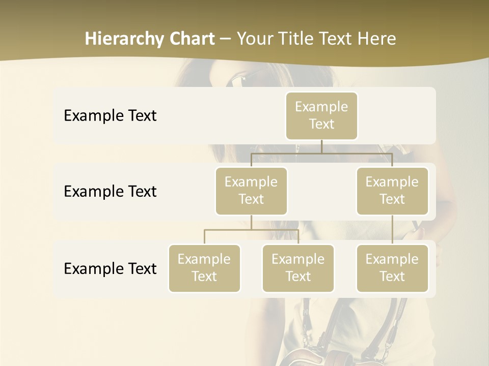 A Beautiful Woman Holding A Brown Purse Powerpoint Template PowerPoint Template