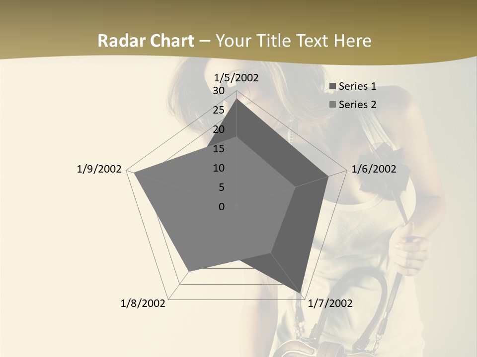 A Beautiful Woman Holding A Brown Purse Powerpoint Template PowerPoint Template