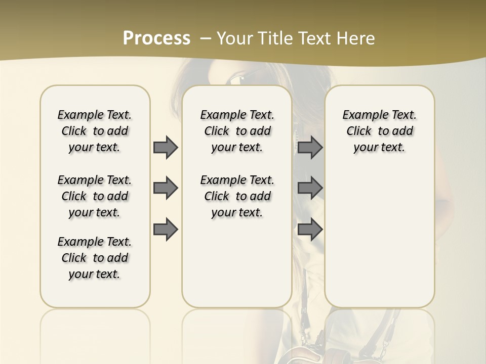 A Beautiful Woman Holding A Brown Purse Powerpoint Template PowerPoint Template