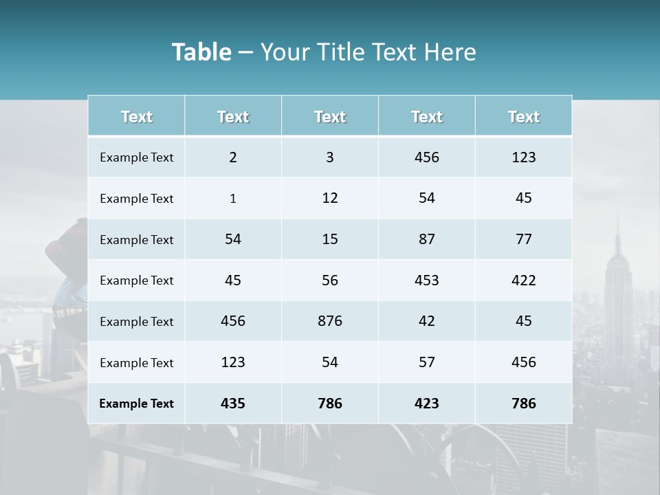 A Person Standing On Top Of A Building With A Backpack PowerPoint Template